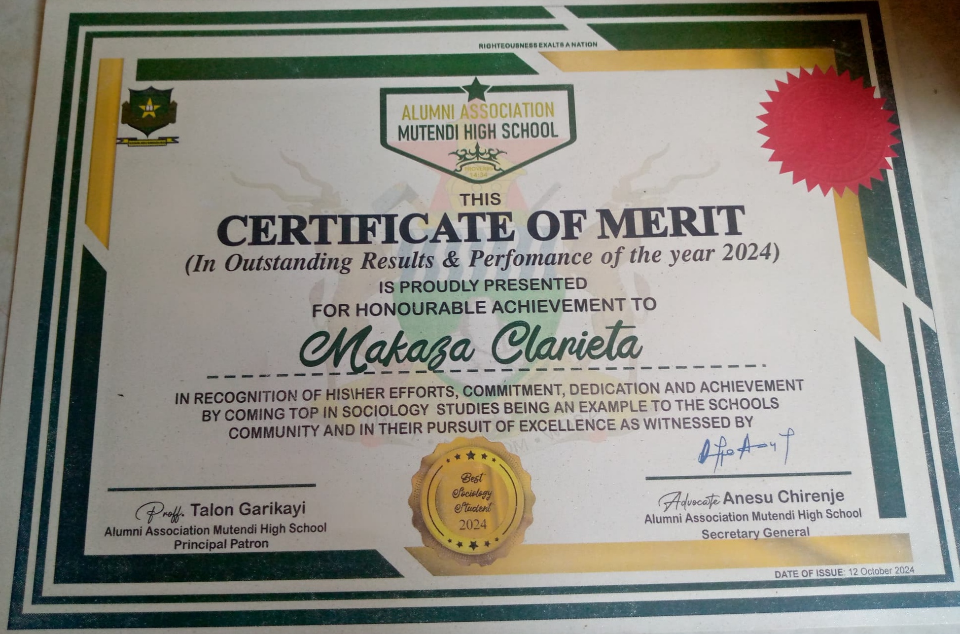 Academic Merit
